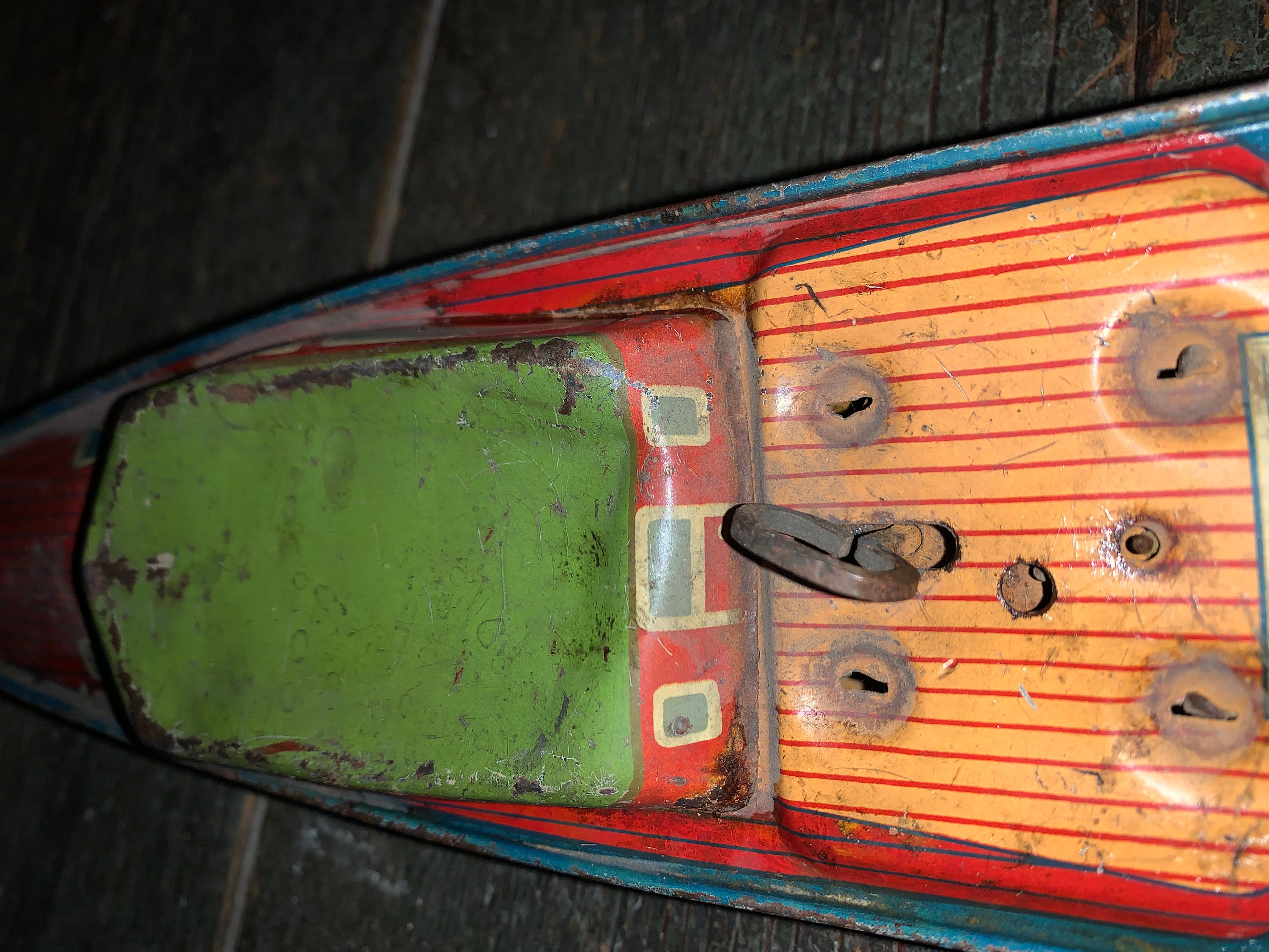 Antique Vintage Lindstrom Wind up Speed Boat 14 Metal Etsy