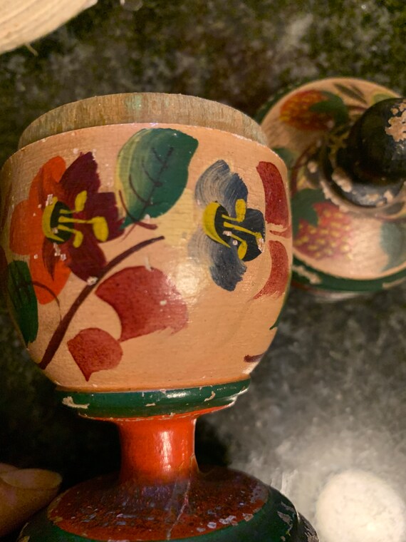 本当に信頼出来る商品 Lehnware Saffron Cup, Joseph Lehn, American Folk Art 木工、竹工芸