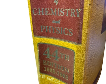1962-1963 Handbook of Chemistry and Physics, 44th Edition