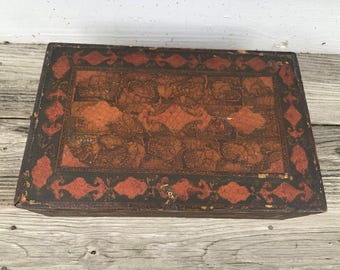 19th Century Persian Qajar Hand Painted Box