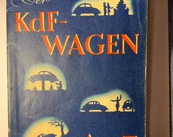 Original Der KdF-Wagen von A bis Z, VW Beetle Book, Rare, Dust Jacket, German, Volkswagen