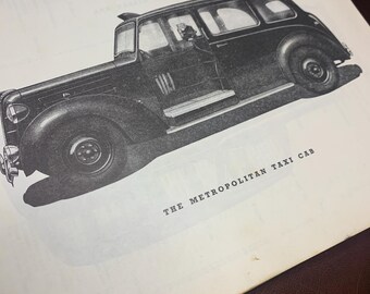 1960 Austin Taxi and Hire Car Service Manual, Birmingham England, London Taxi