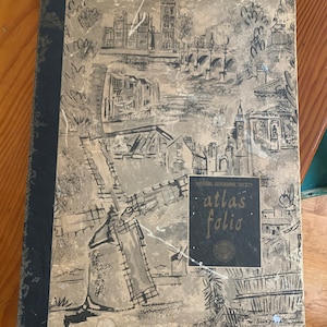 National Geographic Folio Atlas, Maps, Vintage 1958 - Etsy