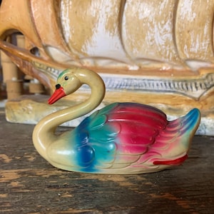 Vintage Swan, Celluloid, Made in U.S.A. Viscoloid Celluloid Plastic, 1920s