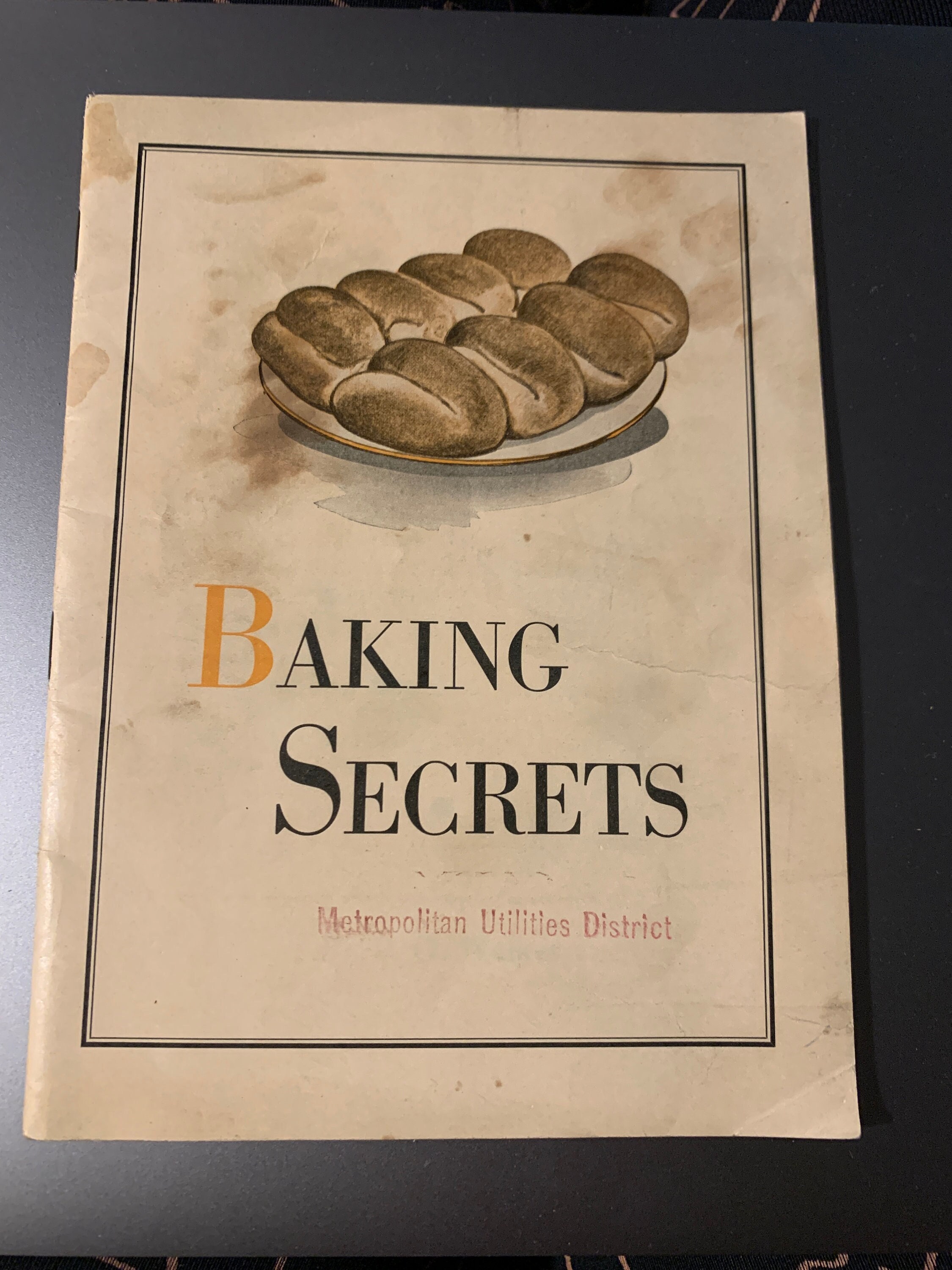 1916 Baking Secrets Recipe Book, P.O. Walker, Parker House Rolls