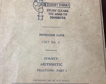 9 Editions of The Railway Educational Bureau, Stop! Think!, Instruction Paper 1925 and 1927