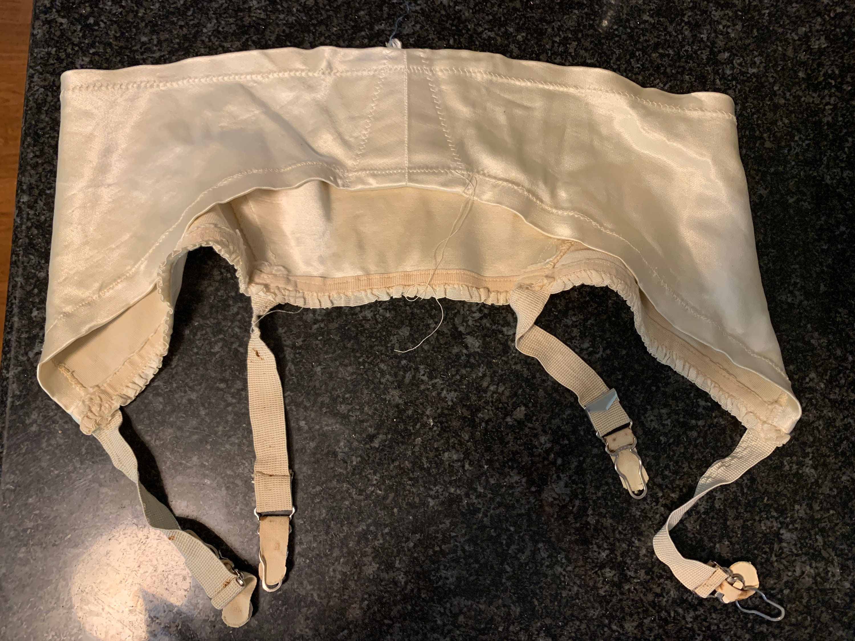Vintage Garter Belt, Off White Vintage Garter Belt, Off White