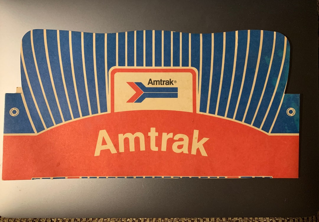 Vintage Amtrak Train Paper Hat, Advertising, Vintage Railroad, Souvenir