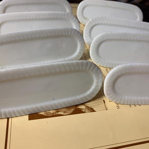 8 Porcelain Place Cards, Table Decoration, Dinner Parties