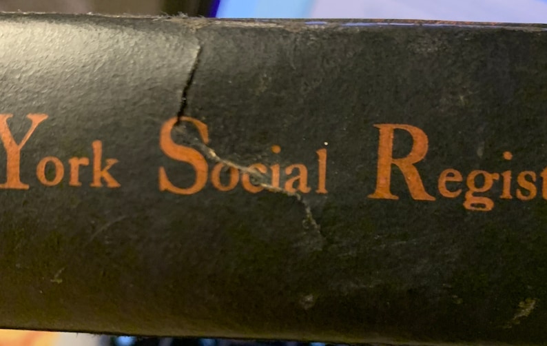 New York Social Register 1941 High Society Addresses Etsy