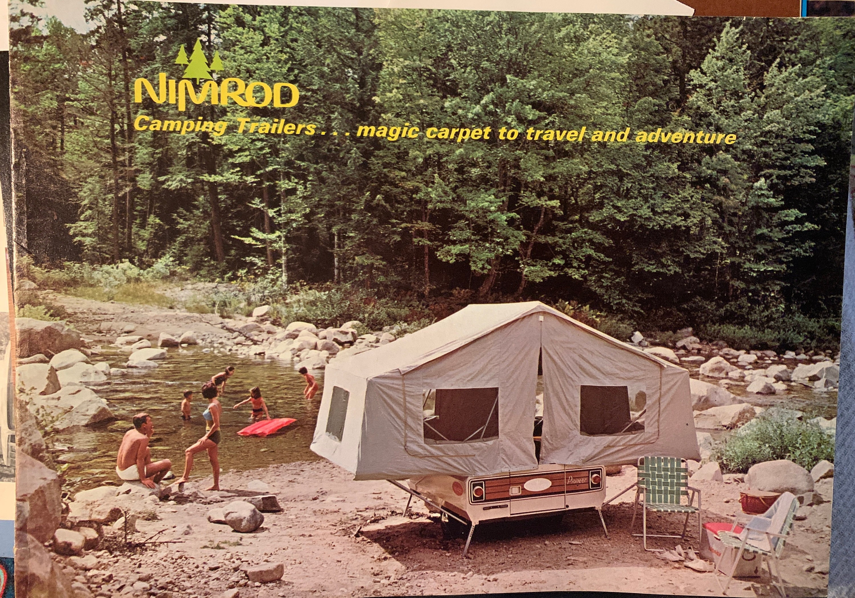 Vintage Nimrod Camping Trailers Brochure, 1960s, Chassis Mounts