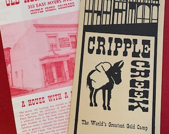 Cripple Creek Brochures, Gold Camp, Colorado, The Homestead Brothel, Travel Brochures