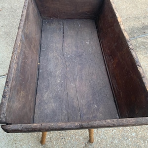 Antique Dough Bin or Box, Slanted Sides, Dovetailed Corners, Deep Rich Patina, Centerpiece for Holidays, LOCAL PICKUP only