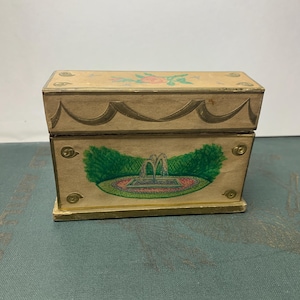 Antique Lancome Perfume Box Mini Bottles Majestic Gardens 1940s French France Vintage