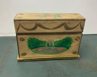 Vintage Lancome Perfume Box, Mini Bottles, Majestic Gardens, 1940s, French, France