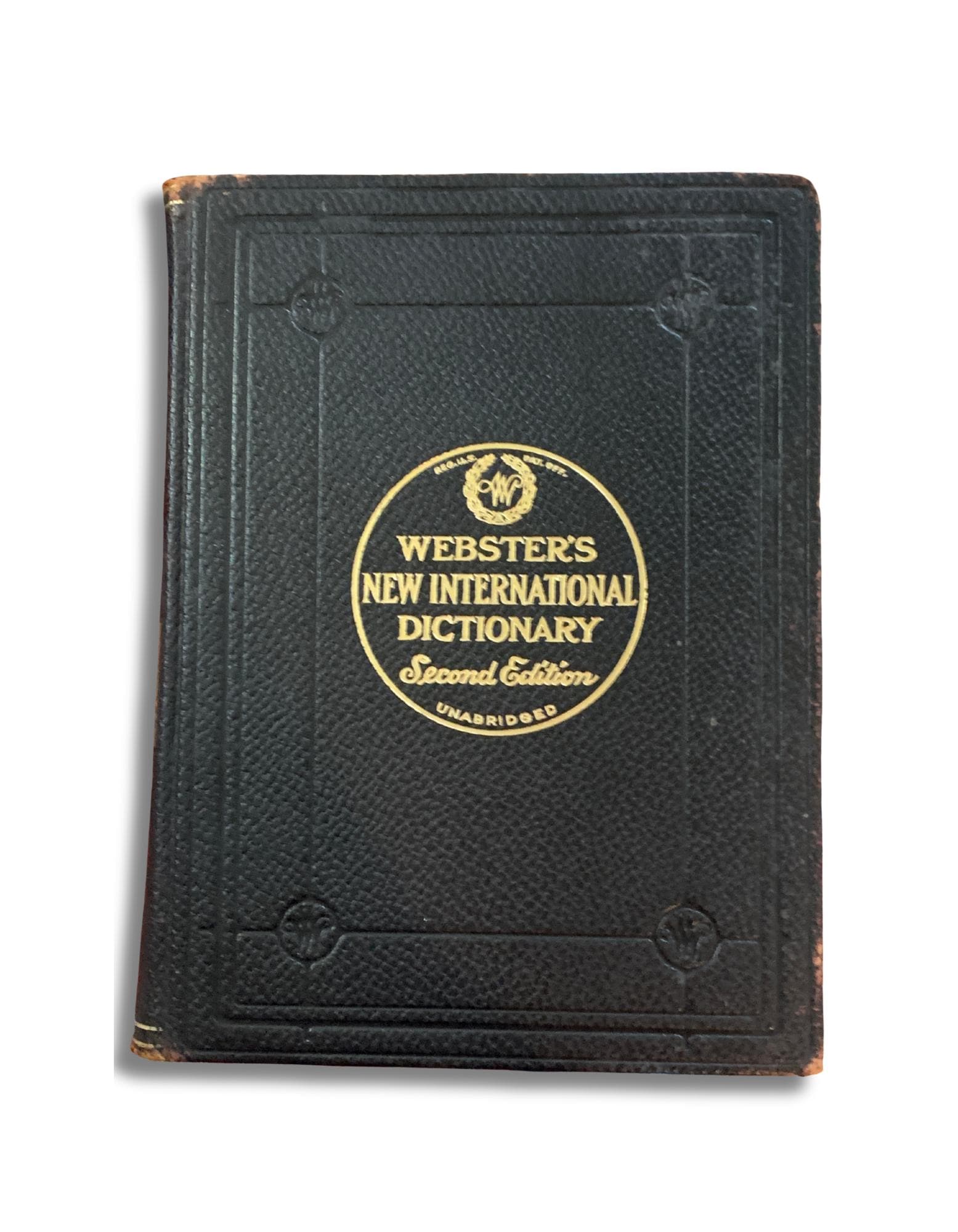 Webster International Dictionary - Etsy