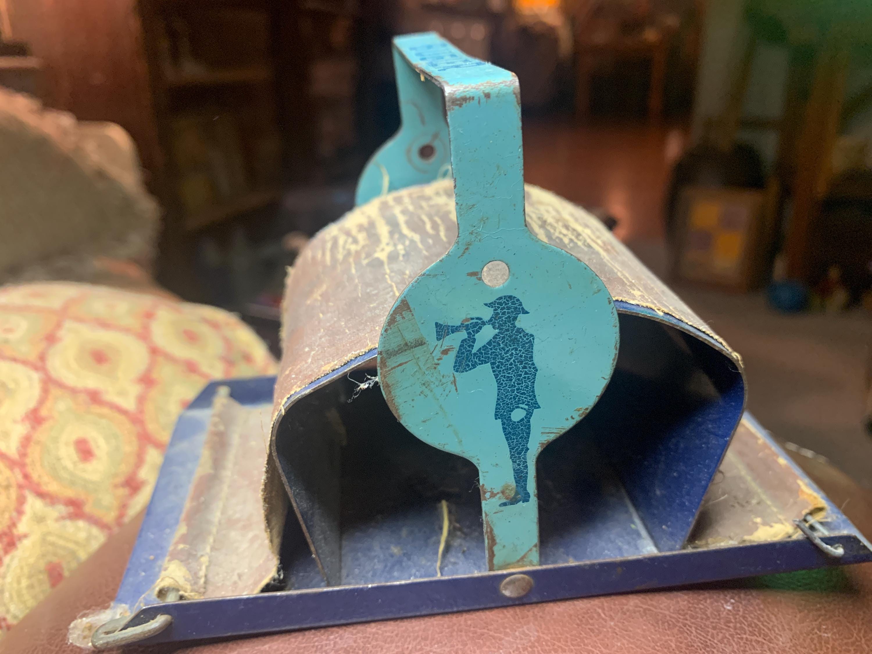 RARE Bugler Cigarette Roller, Blue Roller, 1930s, Tobacciana