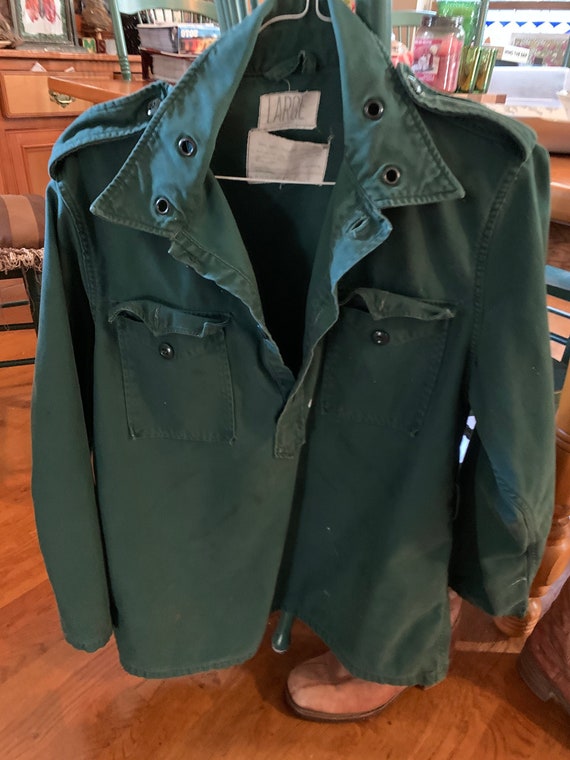 1960s Army Green Aggressor Pullover Military Shirt