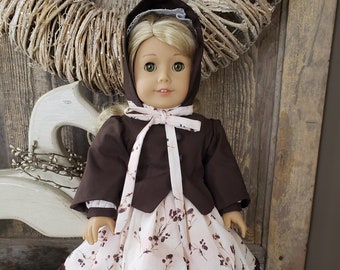 OOAK Handcrafted 6pc Period Style Outfit Designed to Fit American Girl 18" Dolls