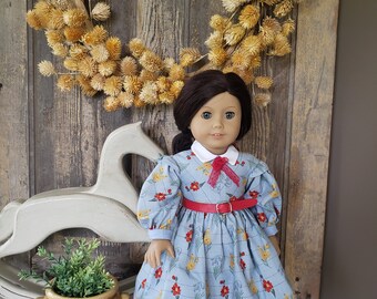 OOAK Handcrafted 3pc Little Women Jo's Writing Dress Designed to fit American Girl 18" Dolls