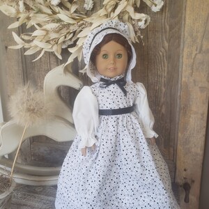 18" Doll Such As American Girl OOAK Handcrafted 5pc Period Style Market Day Dress