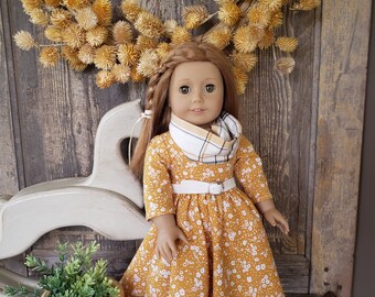 OOAK Handcrafted 3pc Knit dress w/Belt Infinity Scarf Designed to fit American Girl 18" Doll