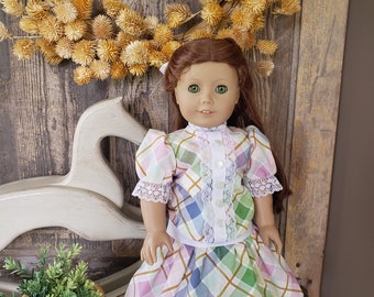 OOAK Handcrafted 2pc Samantha Inspired 1910 Dress Designed to fit 18" American Girl Doll