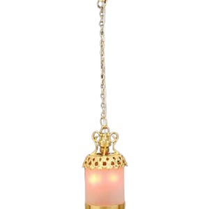 Poppenhuisminiatuur 1:12 schaal sierlijke vogelkooi plafondlamp, 12 volt
