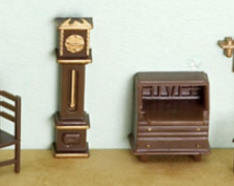 Mobiletto Bar Alto In Miniatura Melody Jane Nero Scala 1:12 Per Casa Delle Bambole