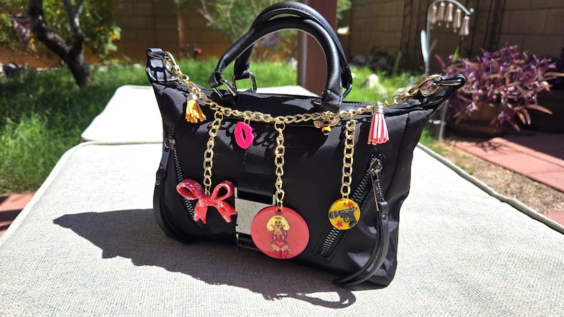 Pink & Gold Dolly P and Beyonce Inspired Purse Chain, Cowboy Carter Fan ...
