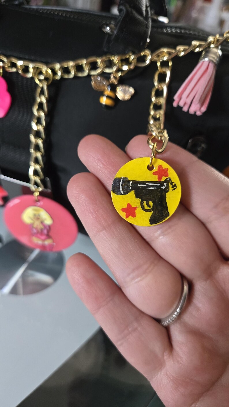 Pink & Gold Dolly P and Beyonce Inspired Purse Chain, Cowboy Carter Fan ...
