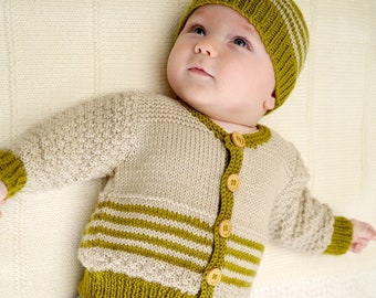 Eden Cardi and Beanie - Baby Cakes by lisaFdesign - Bc70 - Download Now - Pattern PDF