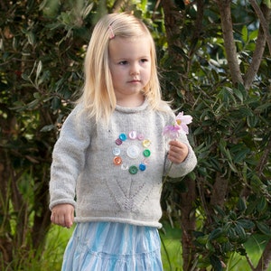 Girls Vintage Flower Sweater - Little Cupcakes by lisaFdesign - Download Now - Pattern PDF