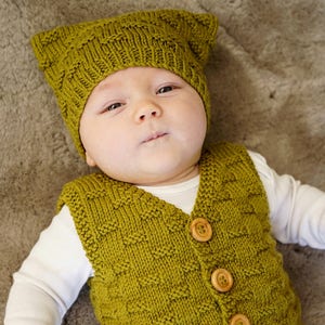 Theodore Vest and Hat - Baby Cakes by lisaFdesign - Bc68 - Download Now - Pattern PDF