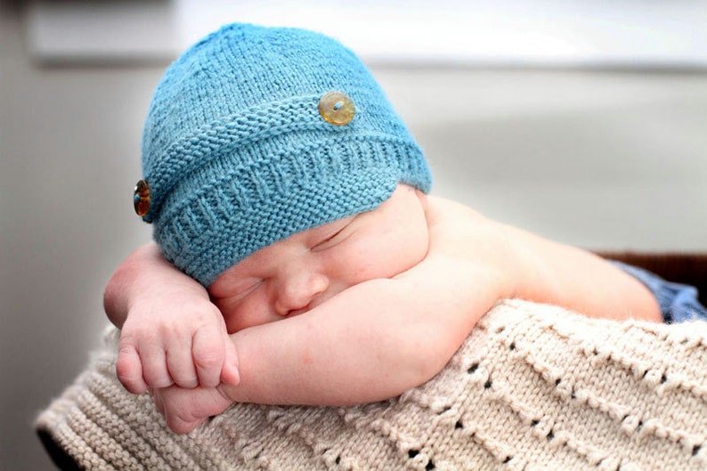 Baby Newsboy Hat Baby Cakes by lisaFdesign Download Now Pattern PDF image 1