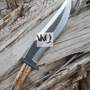 15 &#39;&#39; handgemachte handgeschmiedet Kohlenstoffstahl Hirschhorn Griff Bowiemesser, benutzerdefinierte Messer, wählen Sie Ihren Stil personalisierte Messer Geschenk für Freund.