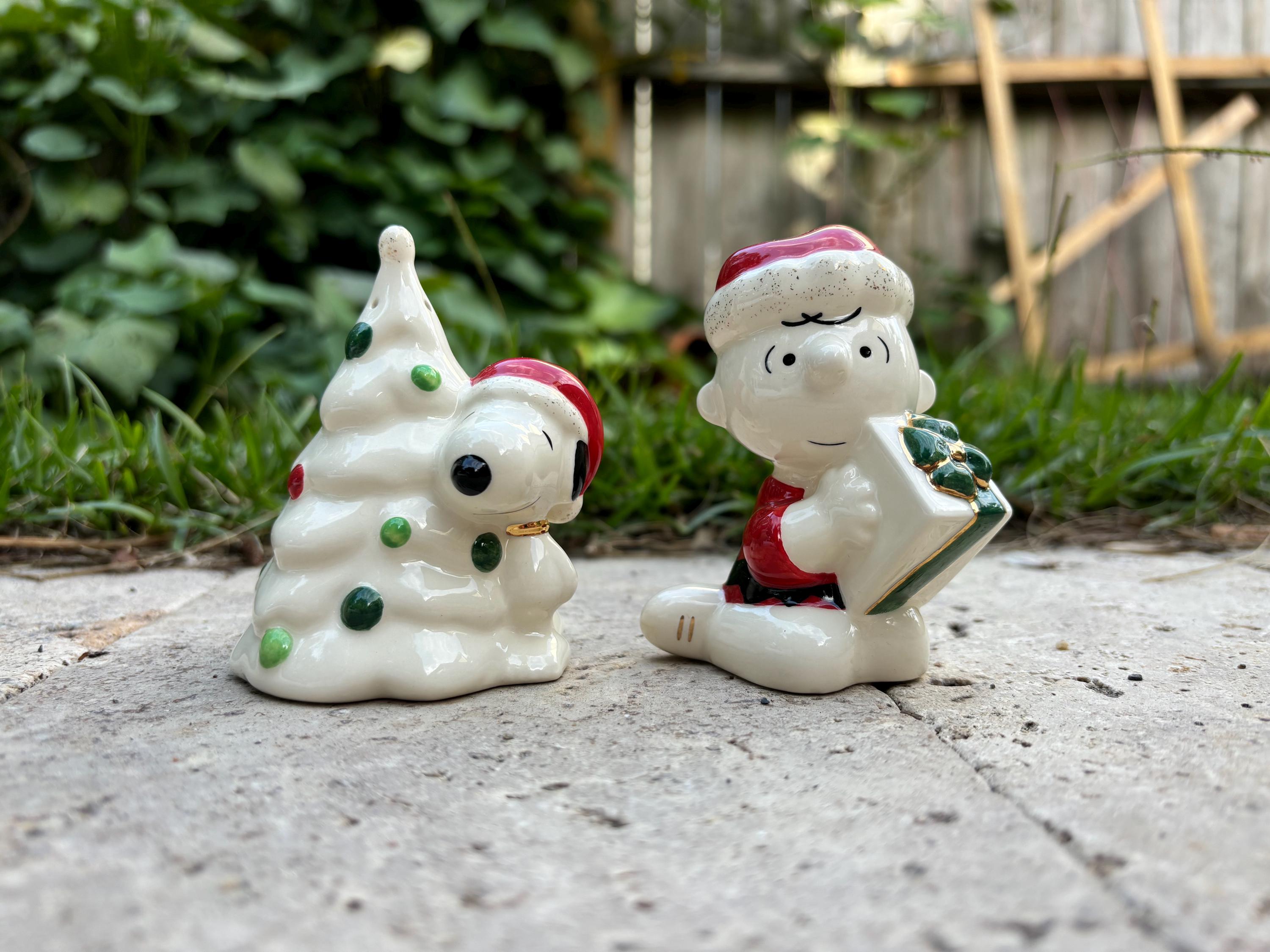 置物　操作品 lenox スヌーピー snoopy クリスマスツリー 陶器 置物 スヌーピー