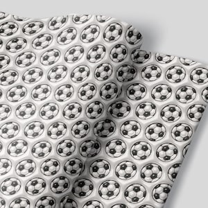 Folhas de papel de embrulho de futebol - conjunto de 3 folhas - decorações de festa de aniversário esportiva embrulho de presente namorado 1º aniversário primeiro Futbol FIFA MLS
