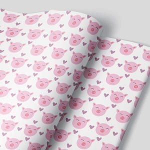 Lot de 3 feuilles de papier cadeau fille cochon - fête d'animaux de la ferme anniversaire animaux de la basse-cour premier anniversaire décorations sur le thème des animaux de zoo