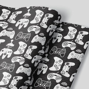 Videospiele Geschenkpapier Blätter - 3er Set Bögen - Gamer Gaming Geburtstag Party Dekoration Geschenk Verpackung Freund Spielabend xBox PS4 Switch