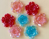 10 Large Lucite bead Mix