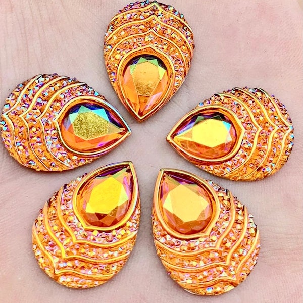 Orange Rhinestones - Etsy