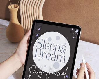 Sleep & Dream Digital Journal, Daily Dream Tracking Journal, Sleep Reflection Journal