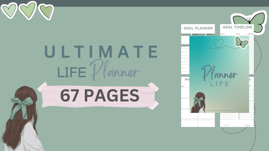 Ultimate Life Planner Bundle Dusty Matte Green Weekly Daily Monthly ...