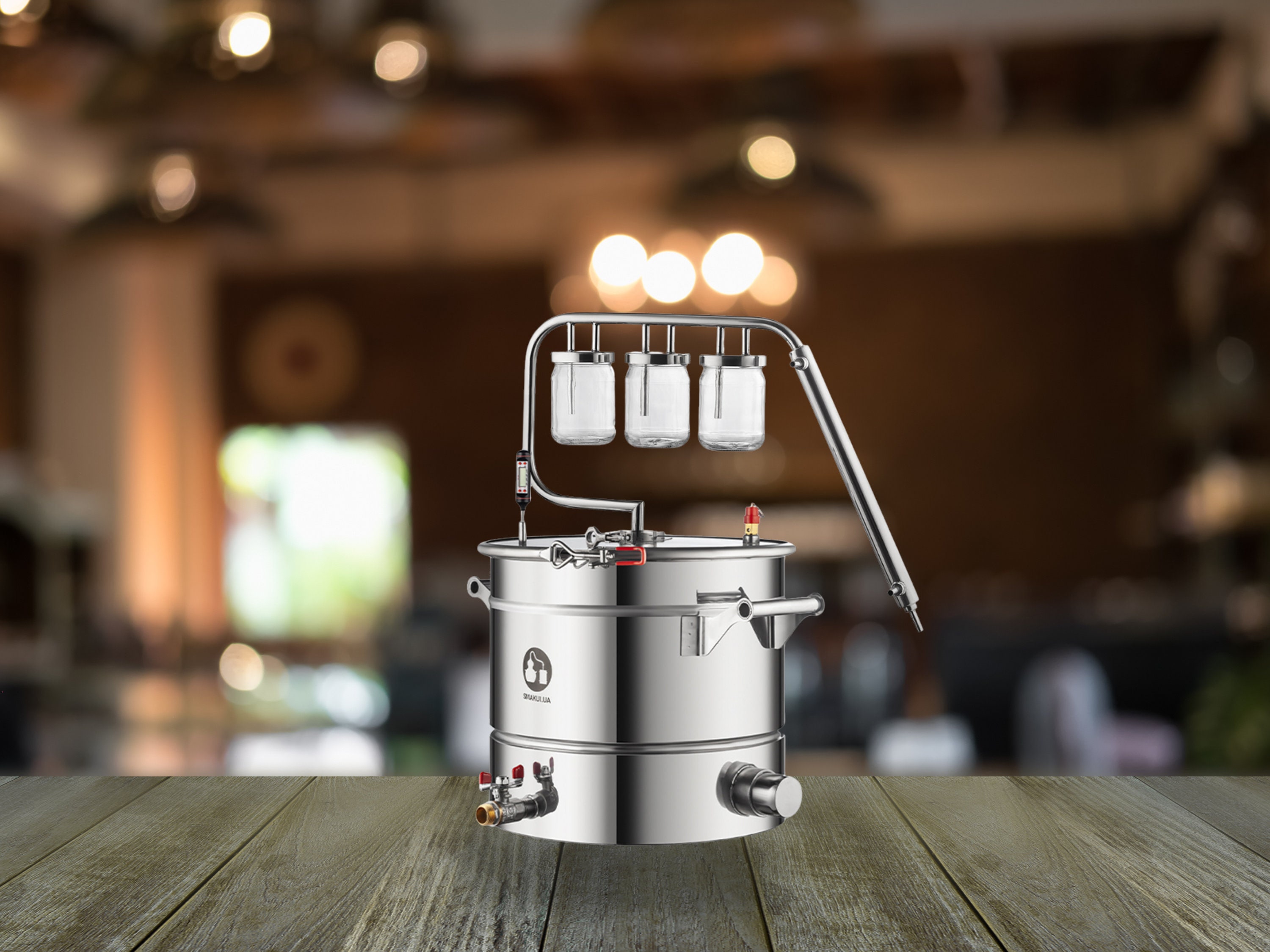 Ss Distillation Set Compact Distiller for Home Distilling, Triple Purification Distillation ...