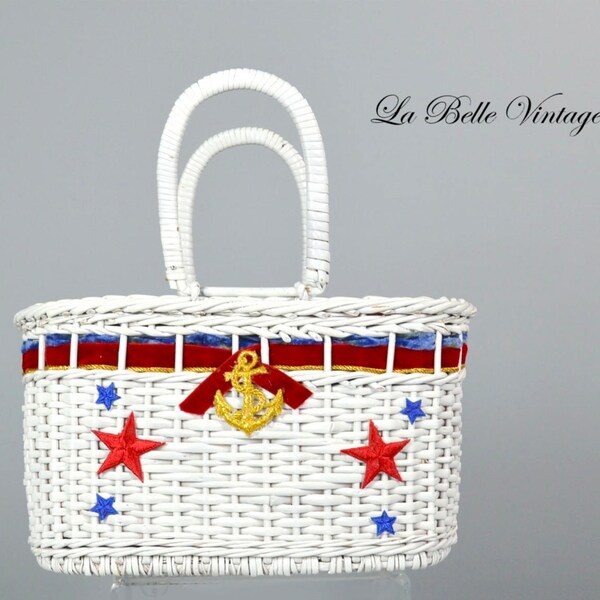 Wicker Handbag Etsy