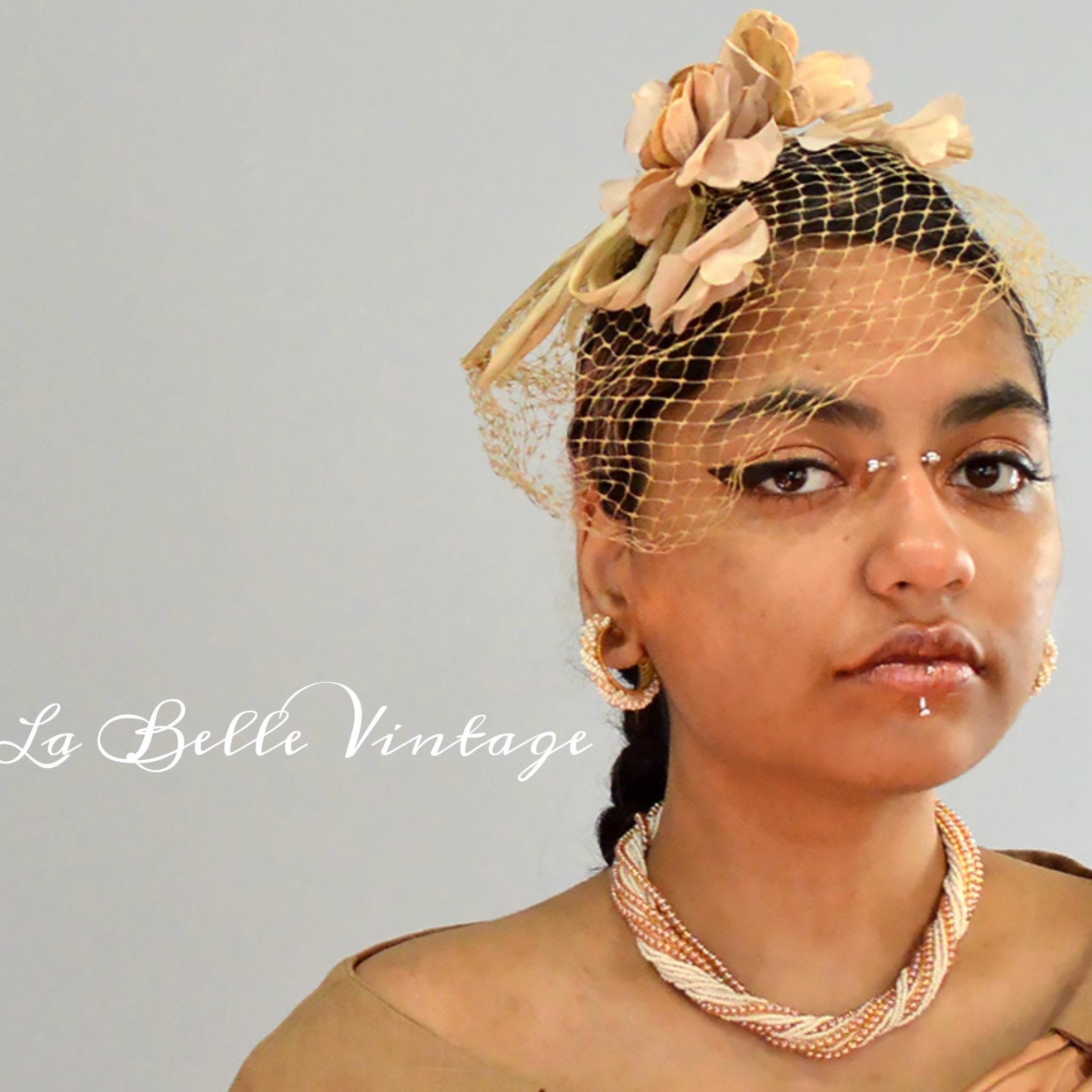 Gold Net Fascinator - Etsy
