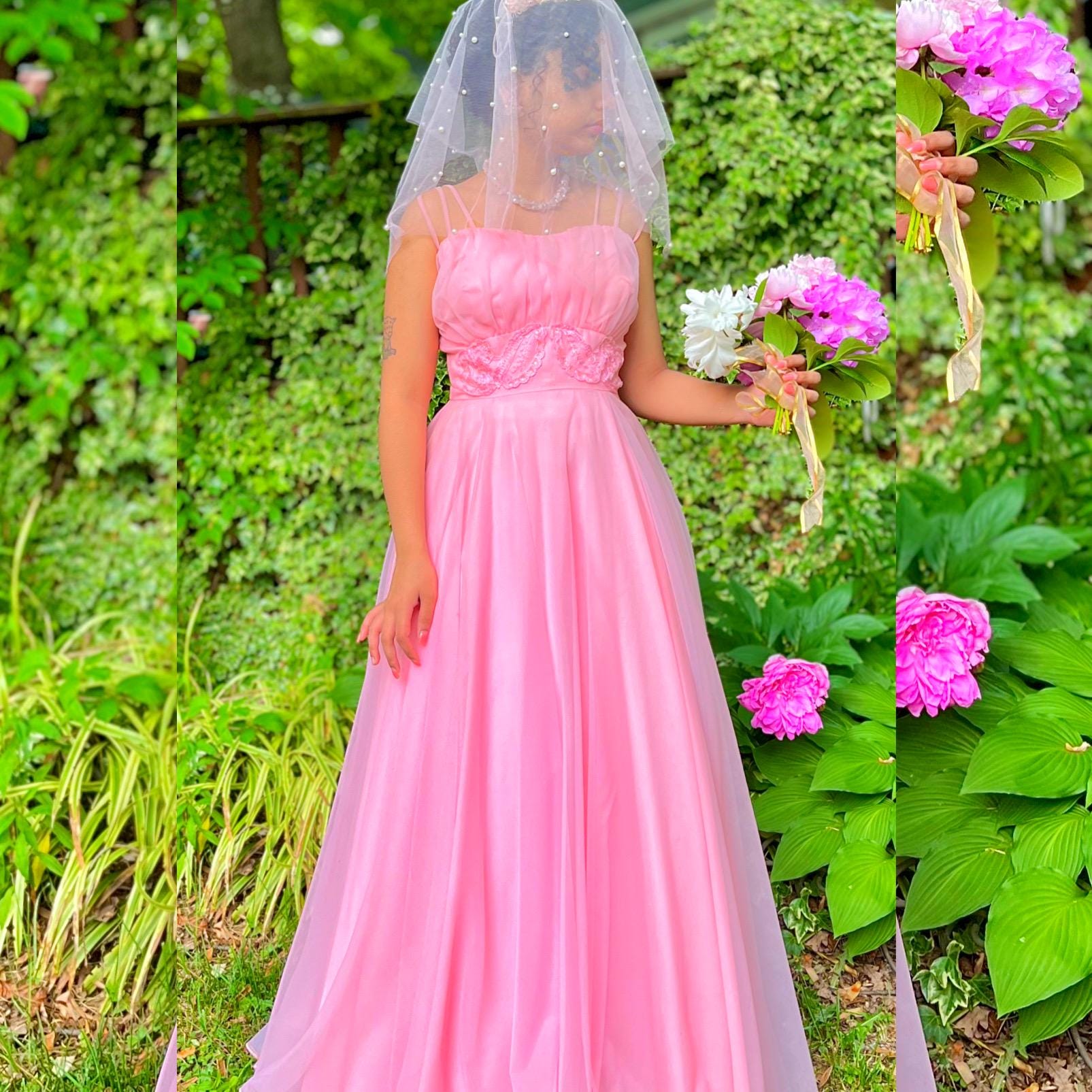 chiffon cotton candy pink dress Cotton Candy Pink Bridesmaid Dresses One Shoulder Sheath/Column Ruched Chiffon Bridesmaid Dresses with Slit