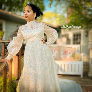 Silk Organza Wedding Dress & Matching Floor Length Veil