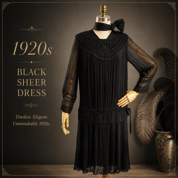 pleated flapper dress The Flapper Dress Midnight Multi / M